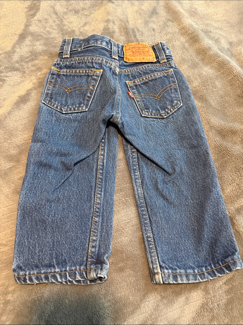 Levi's Kids Dark Blue Denim Jeans with Back Patch